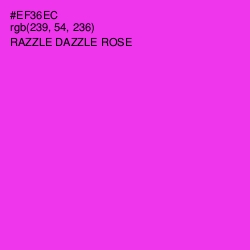 #EF36EC - Razzle Dazzle Rose Color Image