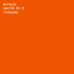 #EF5500 - Trinidad Color Image