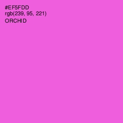 #EF5FDD - Orchid Color Image
