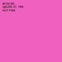 #EF61BD - Hot Pink Color Image