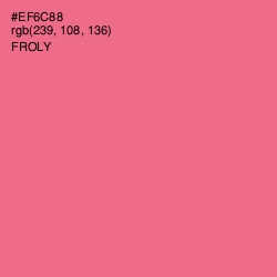 #EF6C88 - Froly Color Image
