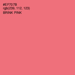 #EF707B - Brink Pink Color Image
