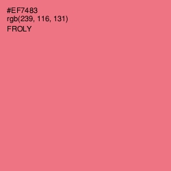 #EF7483 - Froly Color Image
