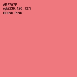 #EF787F - Brink Pink Color Image