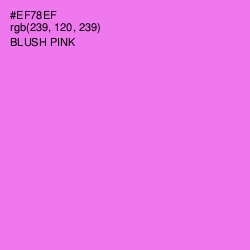 #EF78EF - Blush Pink Color Image