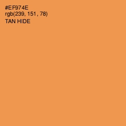 #EF974E - Tan Hide Color Image