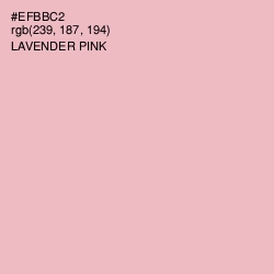 #EFBBC2 - Lavender Pink Color Image