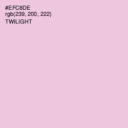 #EFC8DE - Twilight Color Image