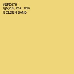 #EFD678 - Golden Sand Color Image