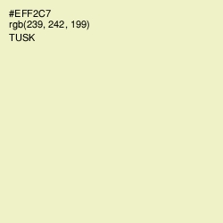 #EFF2C7 - Tusk Color Image