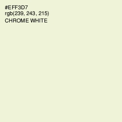#EFF3D7 - Chrome White Color Image
