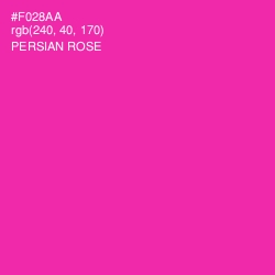 #F028AA - Persian Rose Color Image