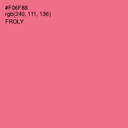 #F06F88 - Froly Color Image