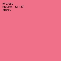 #F07089 - Froly Color Image