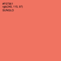 #F07361 - Sunglo Color Image
