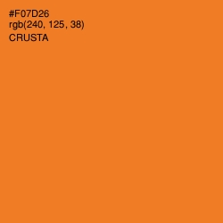 #F07D26 - Crusta Color Image