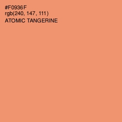 #F0936F - Atomic Tangerine Color Image