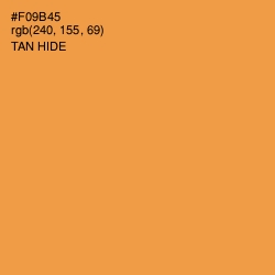 #F09B45 - Tan Hide Color Image