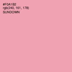 #F0A1B2 - Sundown Color Image