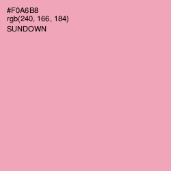 #F0A6B8 - Sundown Color Image