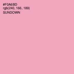 #F0A6BD - Sundown Color Image