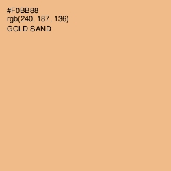 #F0BB88 - Gold Sand Color Image