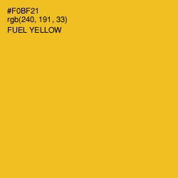 #F0BF21 - Fuel Yellow Color Image