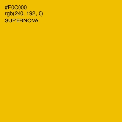 #F0C000 - Supernova Color Image