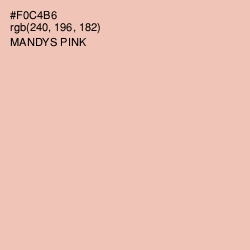 #F0C4B6 - Mandys Pink Color Image