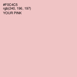 #F0C4C5 - Your Pink Color Image