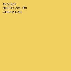 #F0CE5F - Cream Can Color Image
