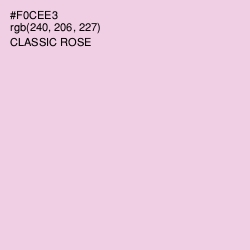 #F0CEE3 - Classic Rose Color Image
