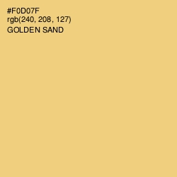 #F0D07F - Golden Sand Color Image