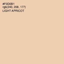 #F0D0B1 - Light Apricot Color Image