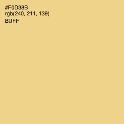 #F0D38B - Buff Color Image