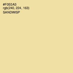 #F0E0A3 - Sandwisp Color Image