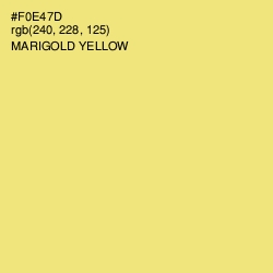 #F0E47D - Marigold Yellow Color Image