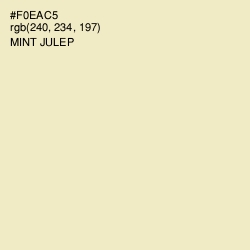 #F0EAC5 - Mint Julep Color Image
