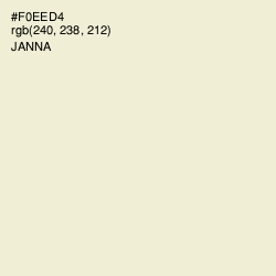 #F0EED4 - Janna Color Image