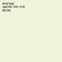 #F0F3D8 - Beige Color Image