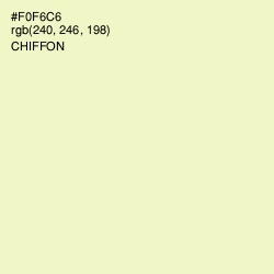 #F0F6C6 - Chiffon Color Image