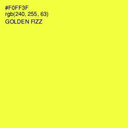 #F0FF3F - Golden Fizz Color Image