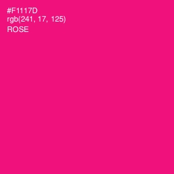 #F1117D - Rose Color Image
