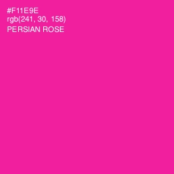 #F11E9E - Persian Rose Color Image