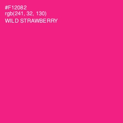 #F12082 - Wild Strawberry Color Image