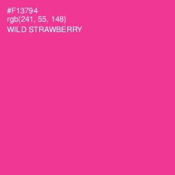 #F13794 - Wild Strawberry Color Image