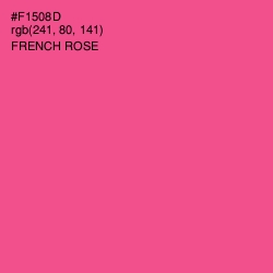 #F1508D - French Rose Color Image