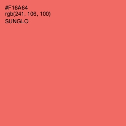 #F16A64 - Sunglo Color Image