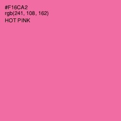 #F16CA2 - Hot Pink Color Image