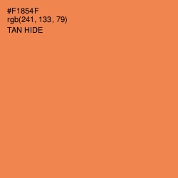 #F1854F - Tan Hide Color Image